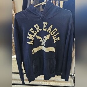 American Eagle Hoodie, Navy Blue, Size L